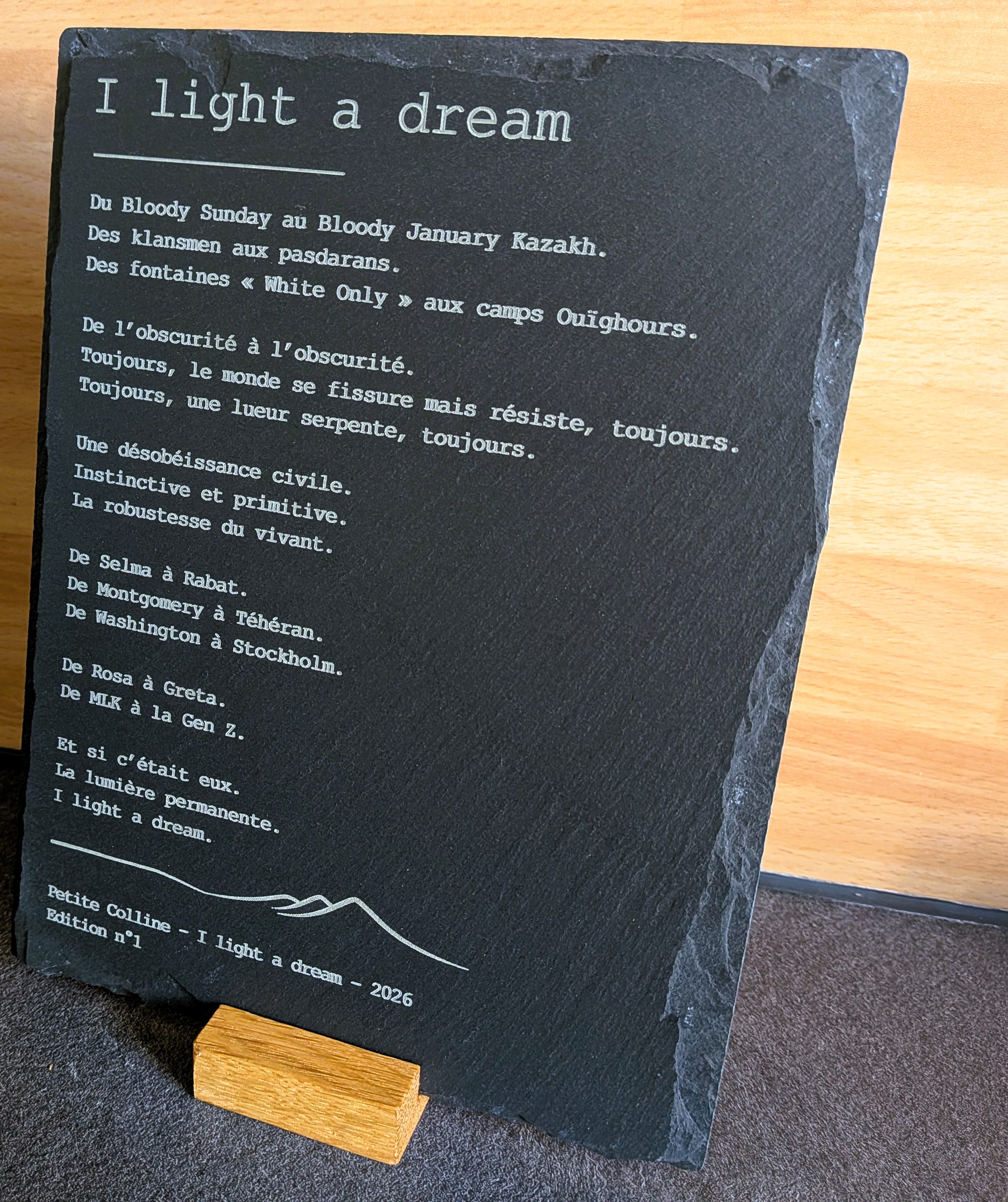 I light a dream